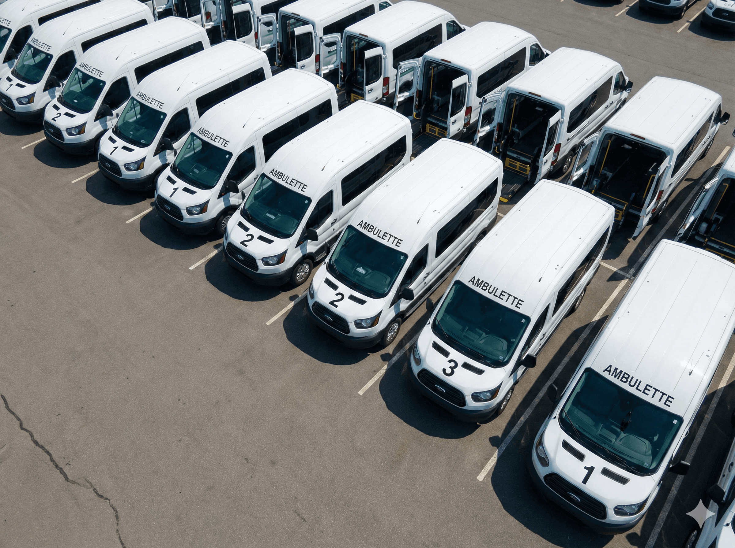 Modern medical transport vehicle