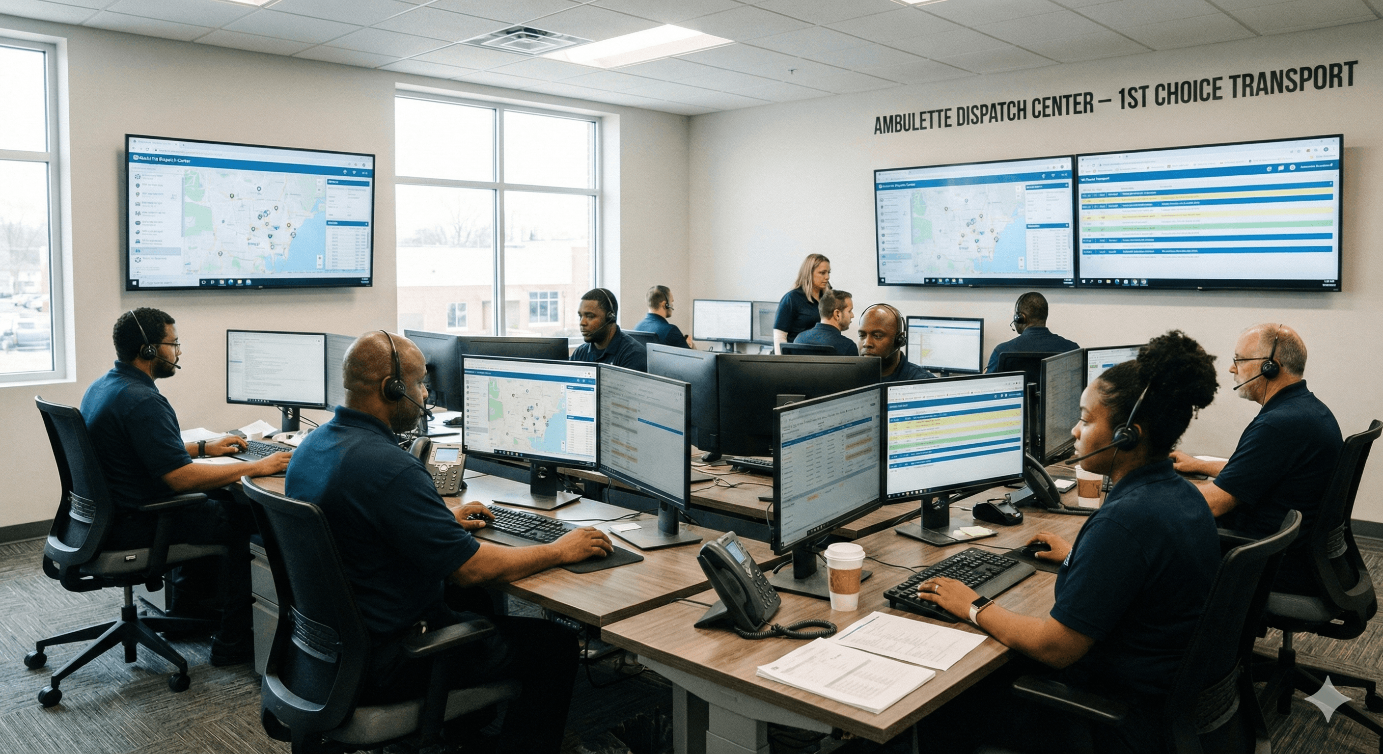 Healthcare professionals providing compassionate care